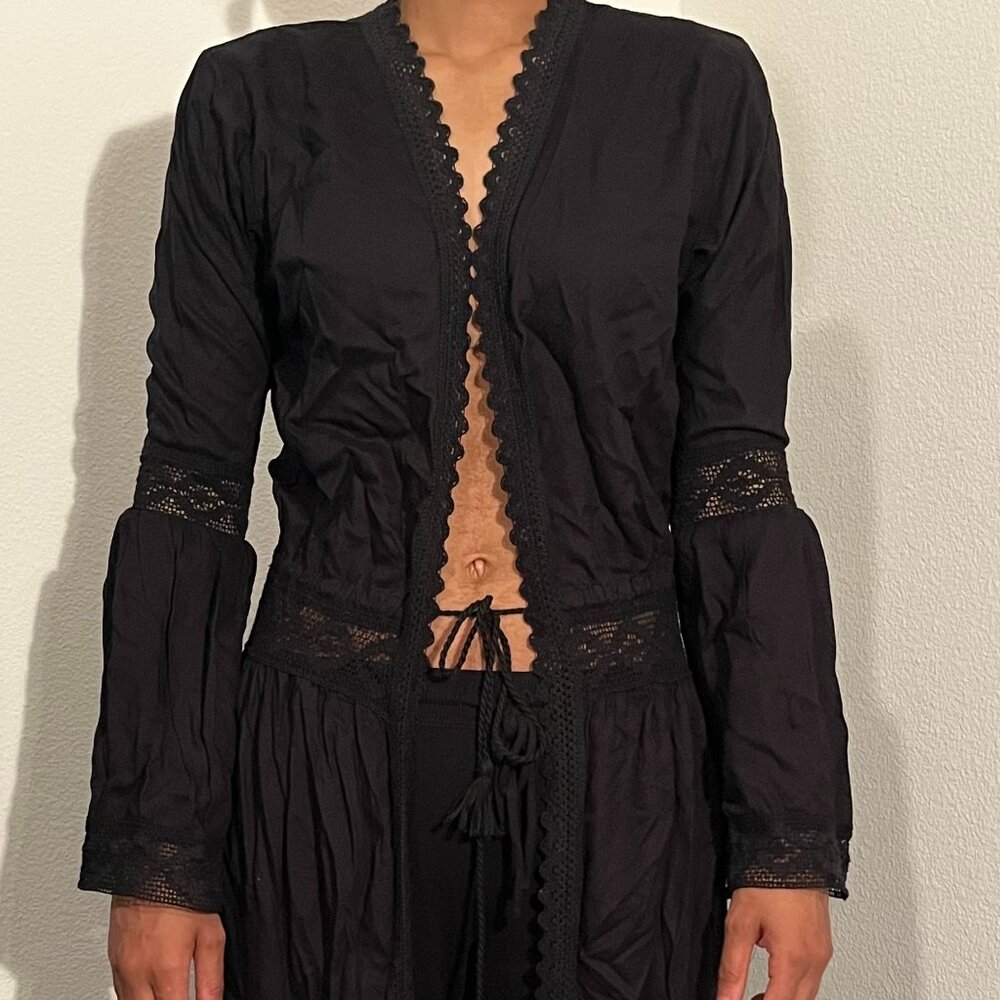 Saltylemon Black Full Body Swim Cover-up